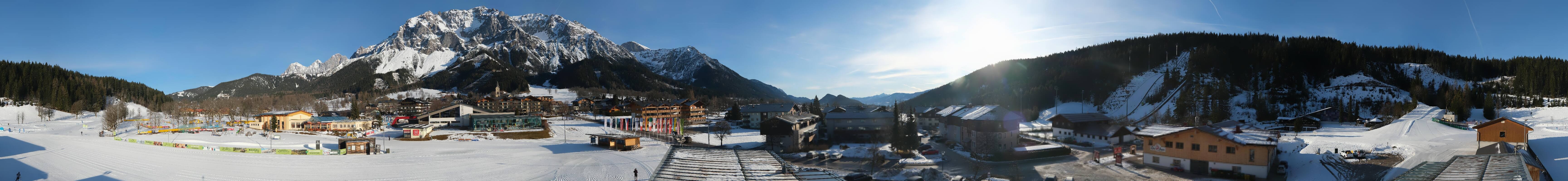 Archived image Webcam Panoramic view Ramsau ski stadium