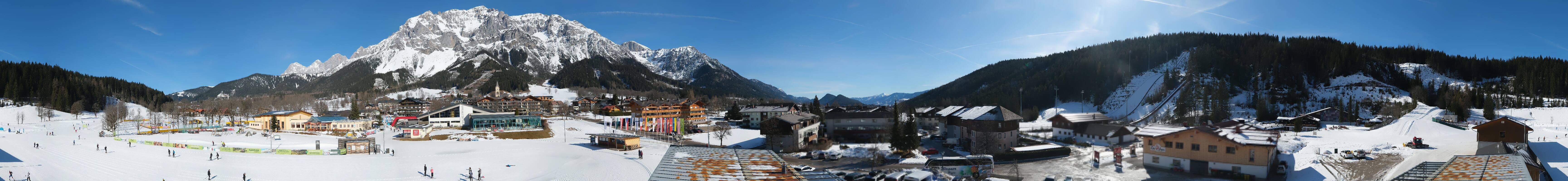 Archived image Webcam Panoramic view Ramsau ski stadium