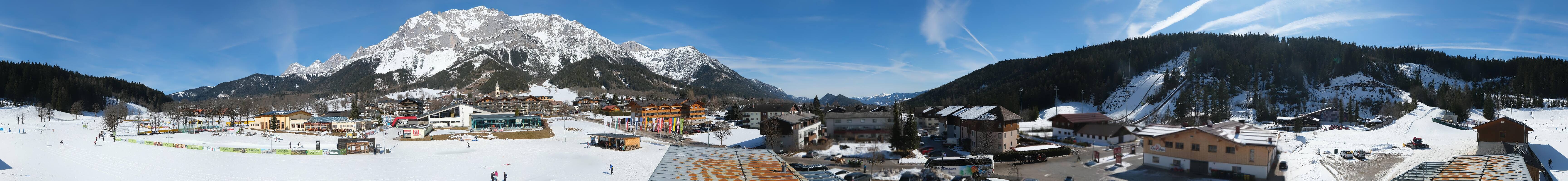 Archived image Webcam Panoramic view Ramsau ski stadium