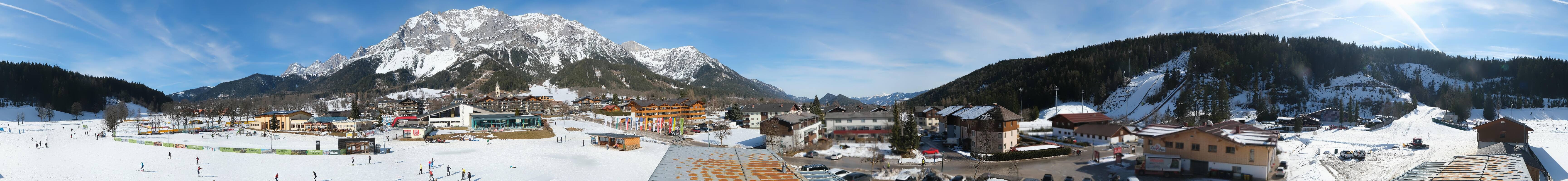 Archived image Webcam Panoramic view Ramsau ski stadium