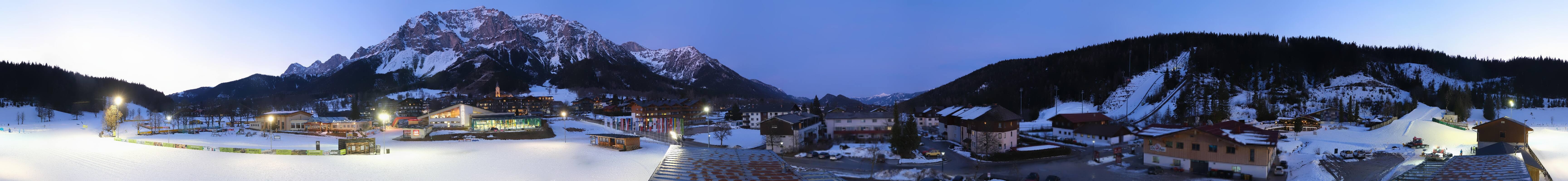 Archived image Webcam Panoramic view Ramsau ski stadium