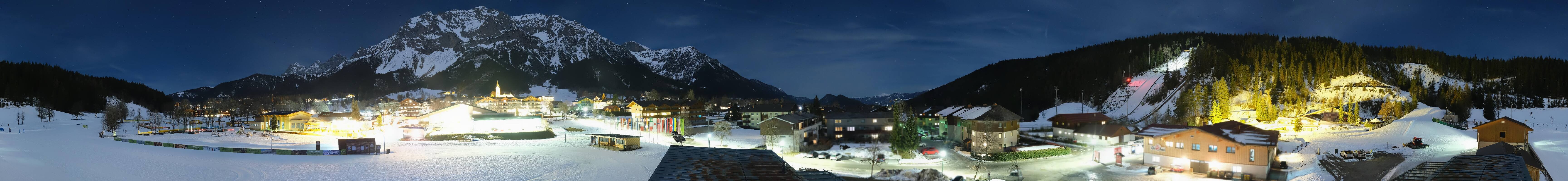Archived image Webcam Panoramic view Ramsau ski stadium