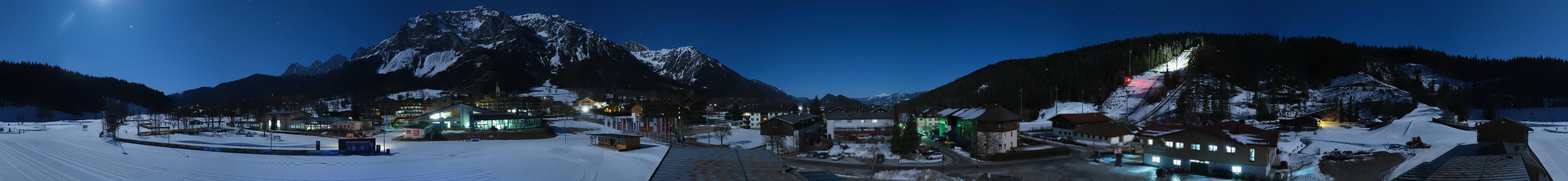 Archived image Webcam Panoramic view Ramsau ski stadium