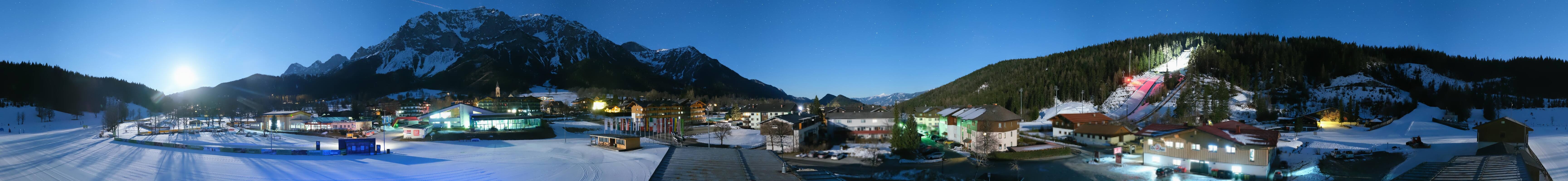 Archived image Webcam Panoramic view Ramsau ski stadium