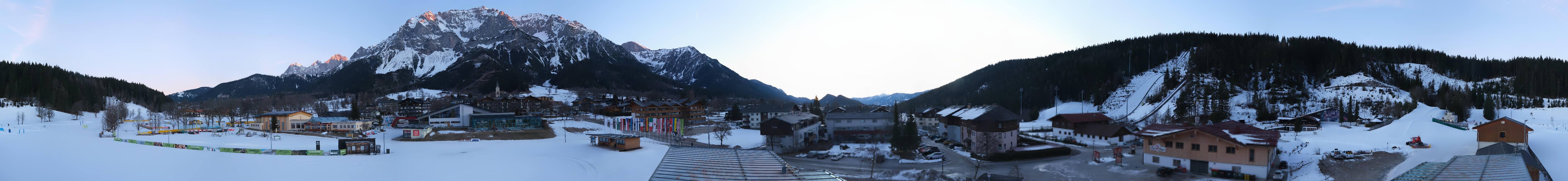 Archived image Webcam Panoramic view Ramsau ski stadium