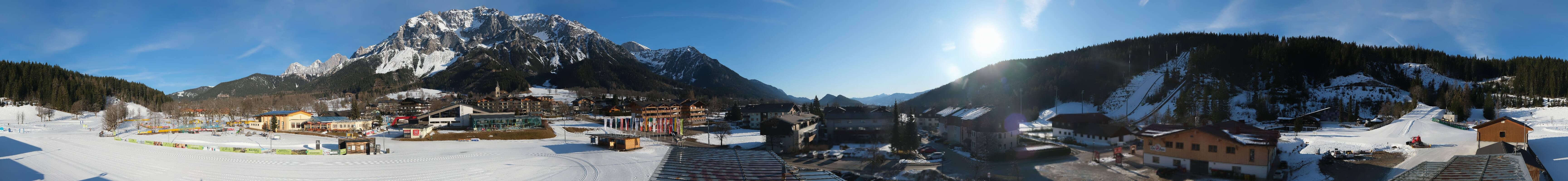 Archived image Webcam Panoramic view Ramsau ski stadium