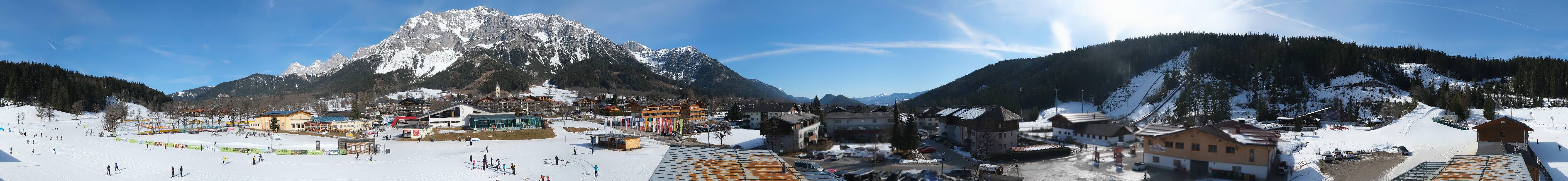 Archived image Webcam Panoramic view Ramsau ski stadium