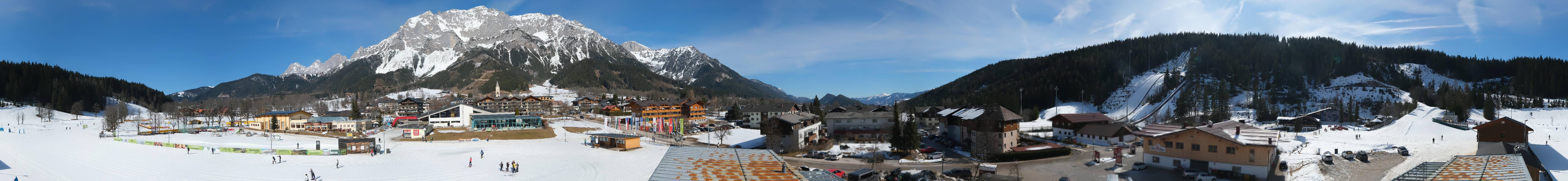 Archived image Webcam Panoramic view Ramsau ski stadium