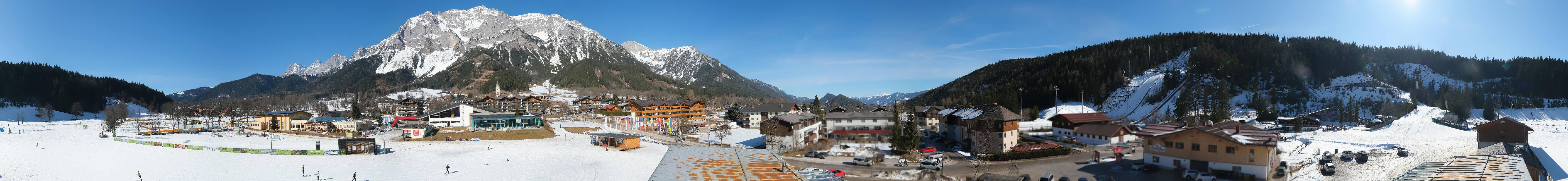 Archived image Webcam Panoramic view Ramsau ski stadium