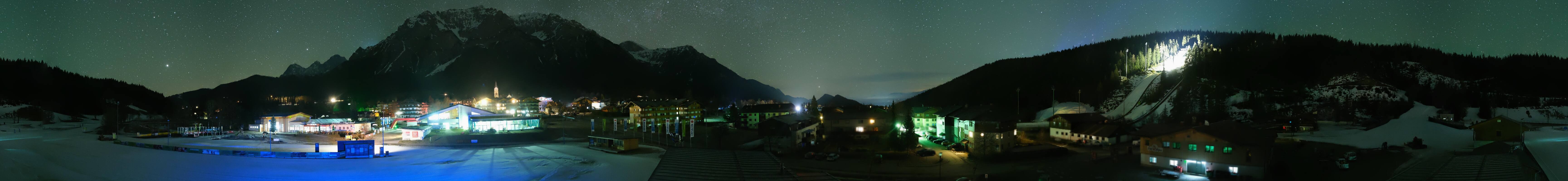 Archived image Webcam Panoramic view Ramsau ski stadium