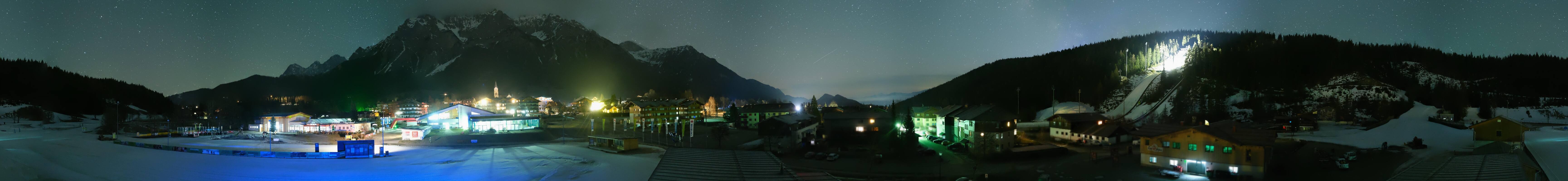 Archived image Webcam Panoramic view Ramsau ski stadium