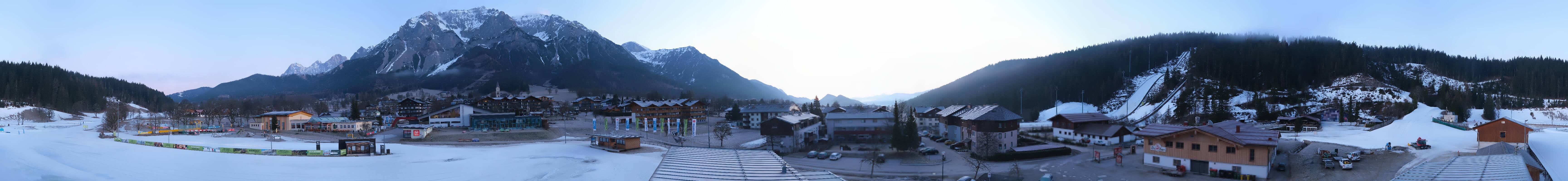 Archived image Webcam Panoramic view Ramsau ski stadium