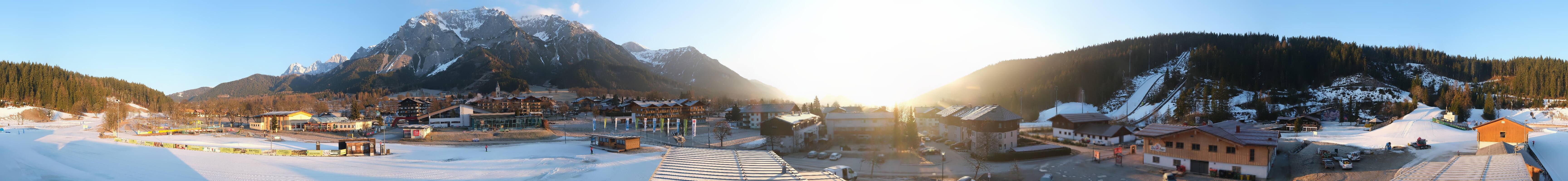 Archived image Webcam Panoramic view Ramsau ski stadium