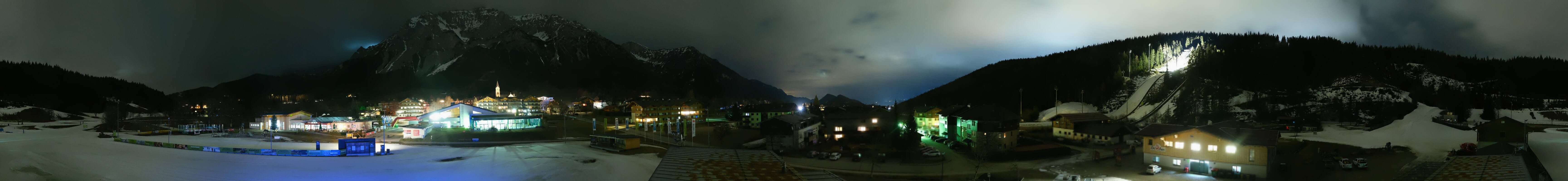 Archived image Webcam Panoramic view Ramsau ski stadium