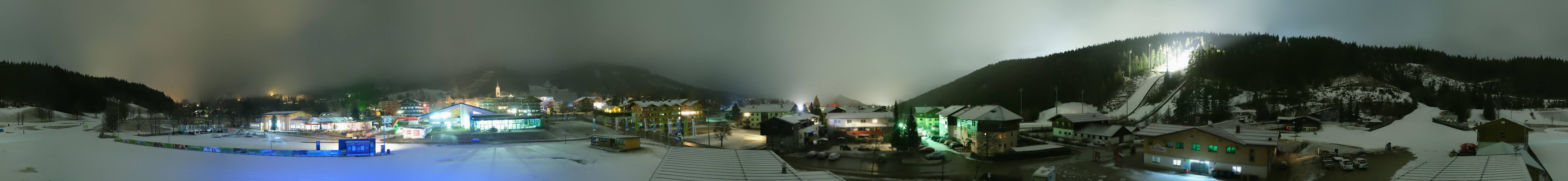 Archived image Webcam Panoramic view Ramsau ski stadium