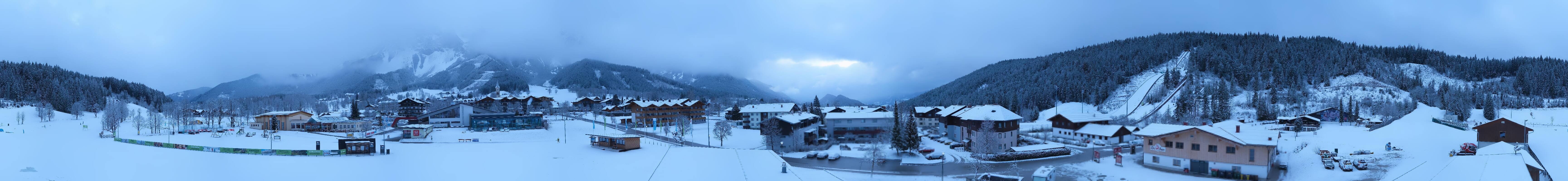 Archived image Webcam Panoramic view Ramsau ski stadium