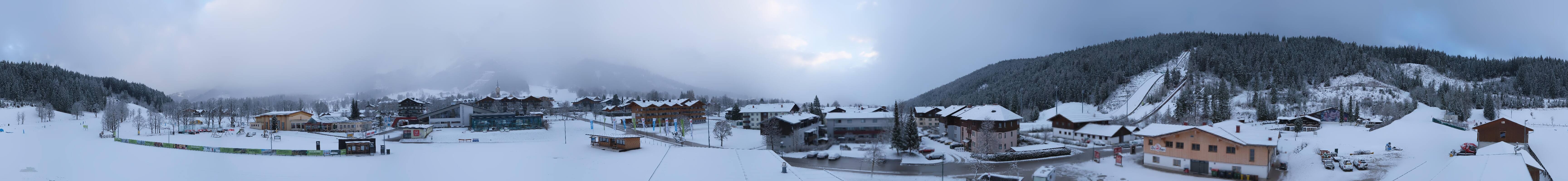 Archived image Webcam Panoramic view Ramsau ski stadium