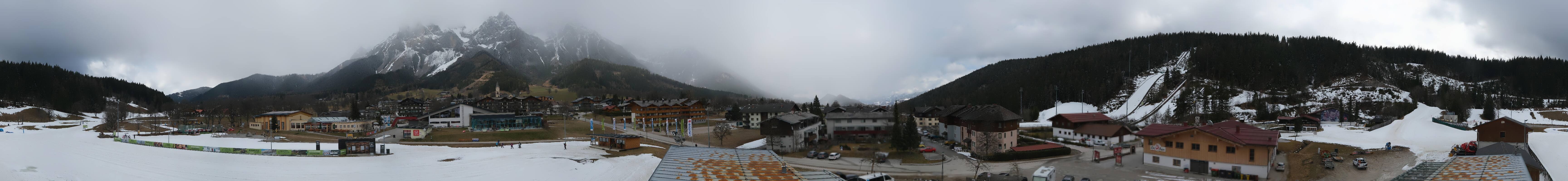 Archived image Webcam Panoramic view Ramsau ski stadium