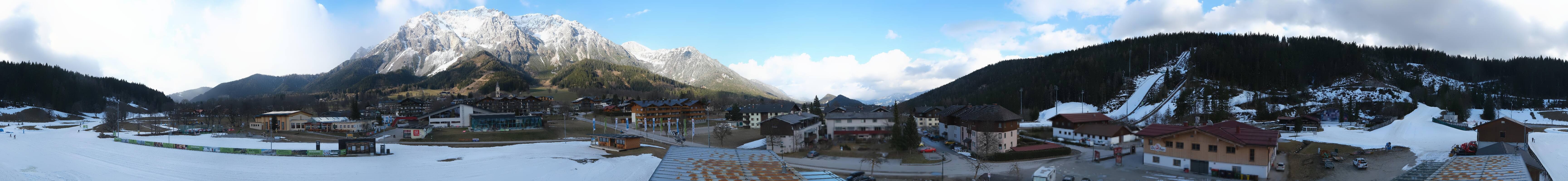 Archived image Webcam Panoramic view Ramsau ski stadium