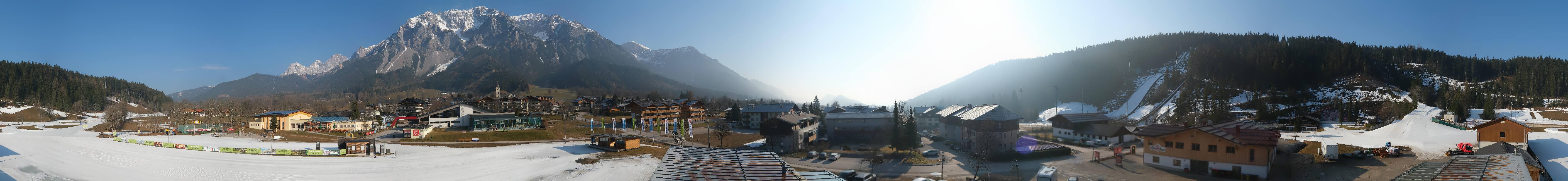 Archived image Webcam Panoramic view Ramsau ski stadium