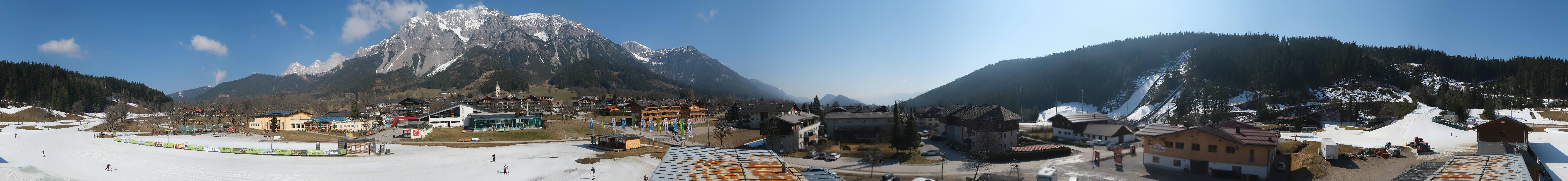 Archived image Webcam Panoramic view Ramsau ski stadium