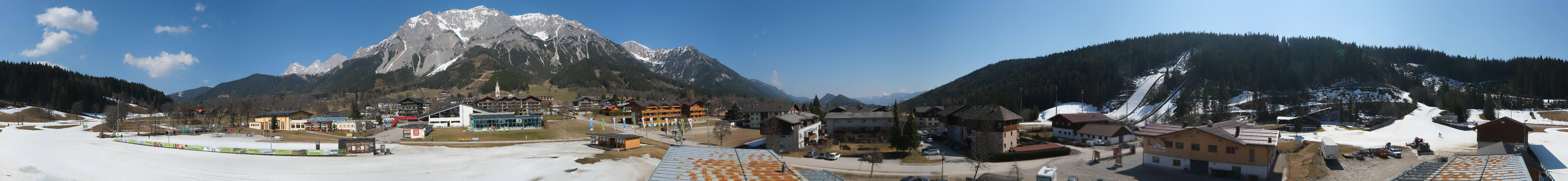 Archived image Webcam Panoramic view Ramsau ski stadium
