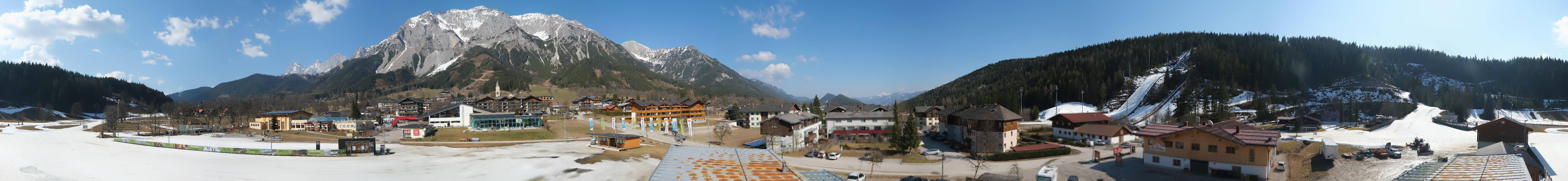 Archived image Webcam Panoramic view Ramsau ski stadium