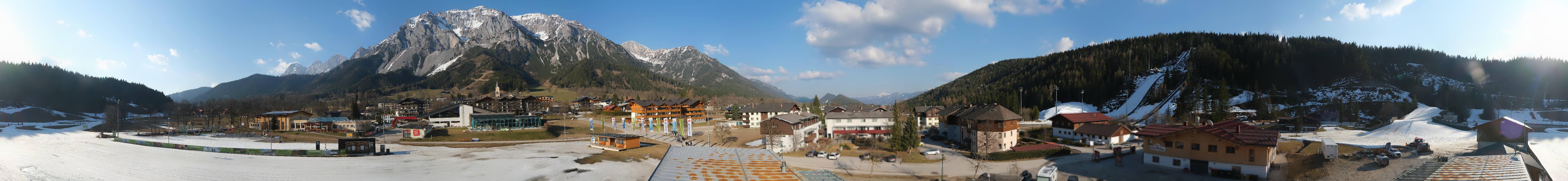 Archived image Webcam Panoramic view Ramsau ski stadium