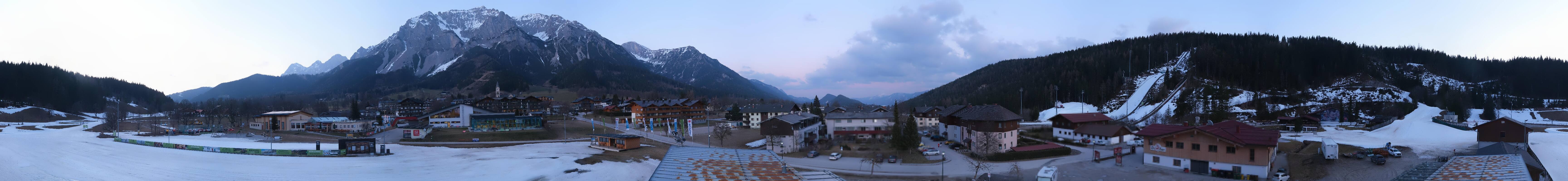 Archived image Webcam Panoramic view Ramsau ski stadium