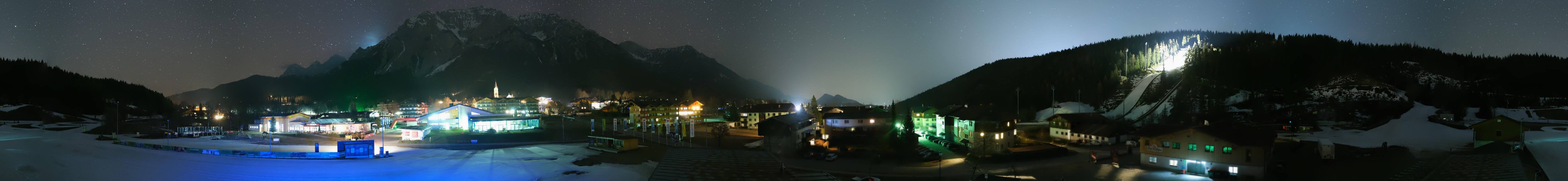 Archived image Webcam Panoramic view Ramsau ski stadium