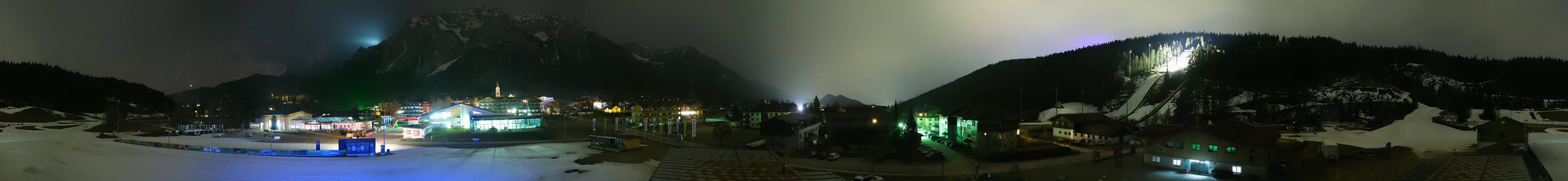 Archived image Webcam Panoramic view Ramsau ski stadium