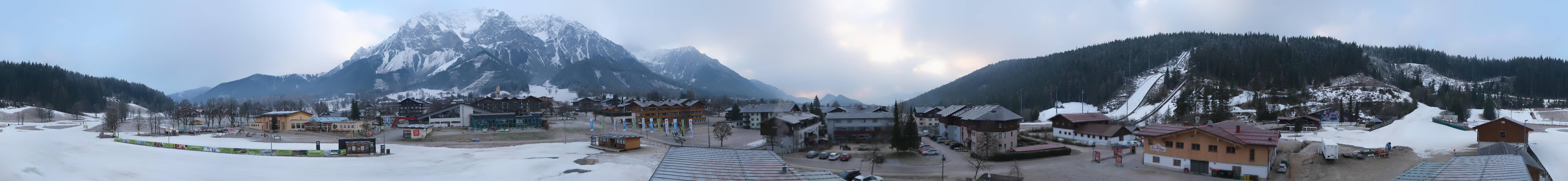 Archived image Webcam Panoramic view Ramsau ski stadium