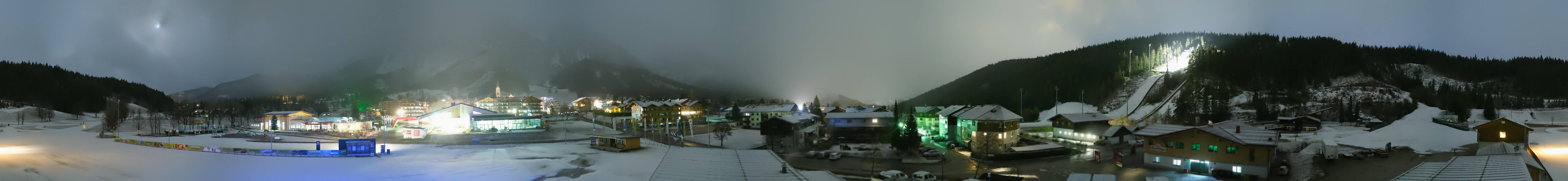 Archived image Webcam Panoramic view Ramsau ski stadium