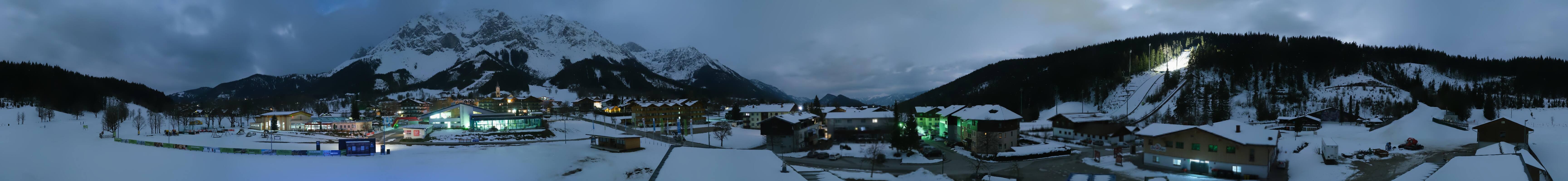Archived image Webcam Panoramic view Ramsau ski stadium