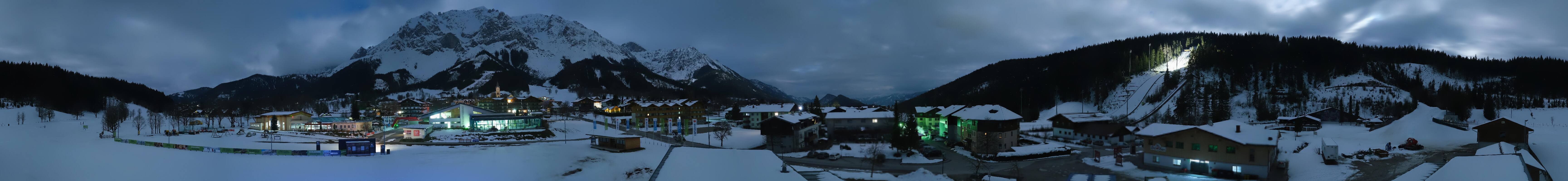 Archived image Webcam Panoramic view Ramsau ski stadium