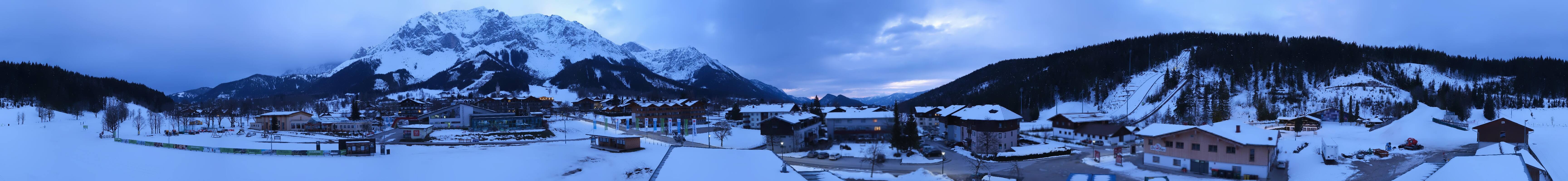 Archived image Webcam Panoramic view Ramsau ski stadium