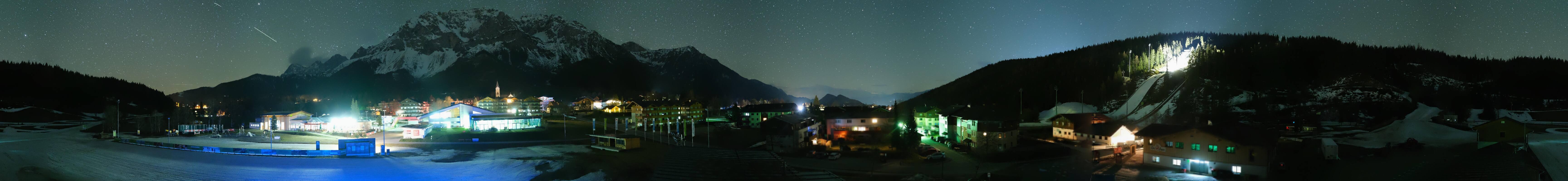 Archived image Webcam Panoramic view Ramsau ski stadium