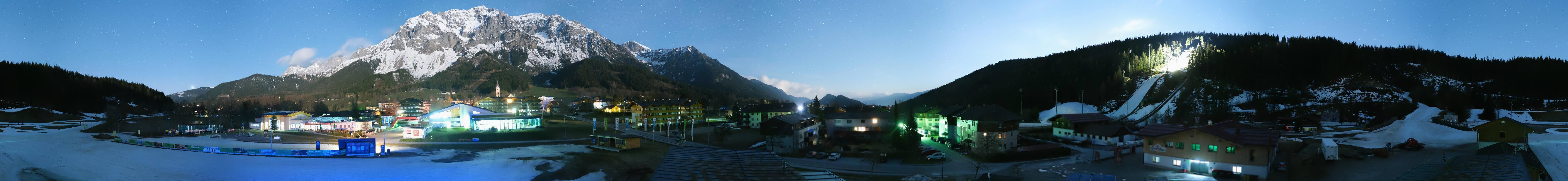 Archived image Webcam Panoramic view Ramsau ski stadium