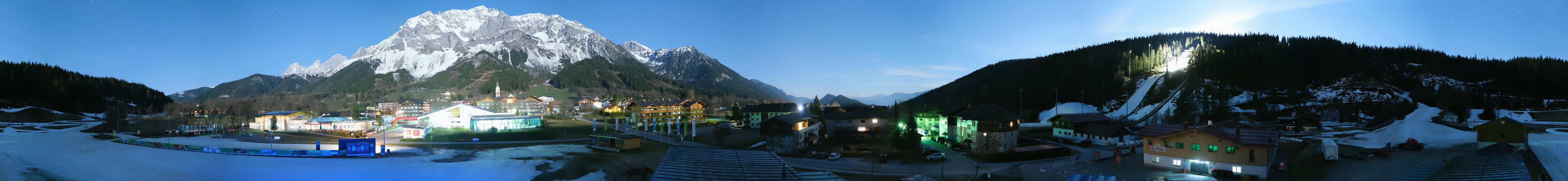 Archived image Webcam Panoramic view Ramsau ski stadium