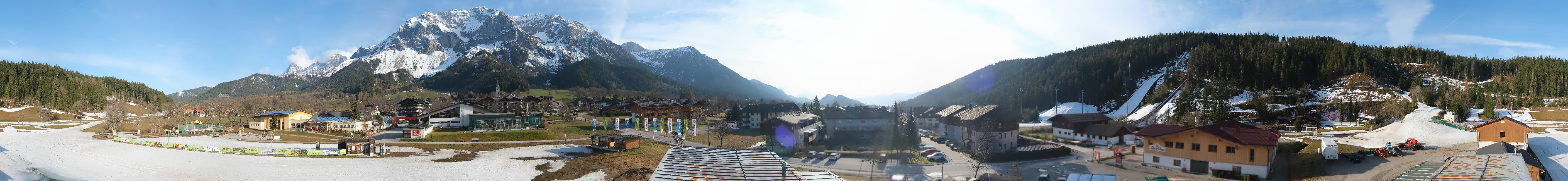 Archived image Webcam Panoramic view Ramsau ski stadium