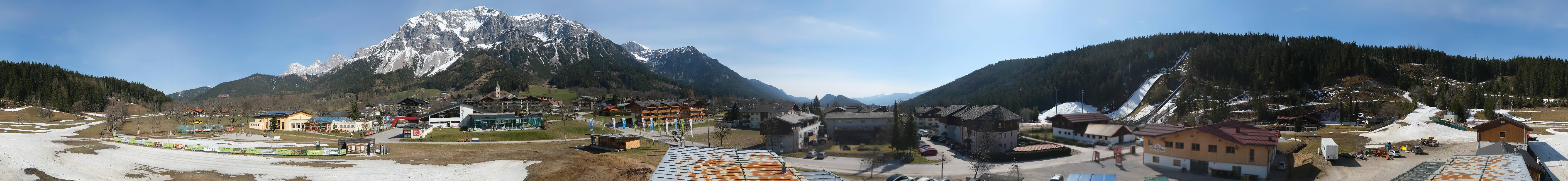 Archived image Webcam Panoramic view Ramsau ski stadium