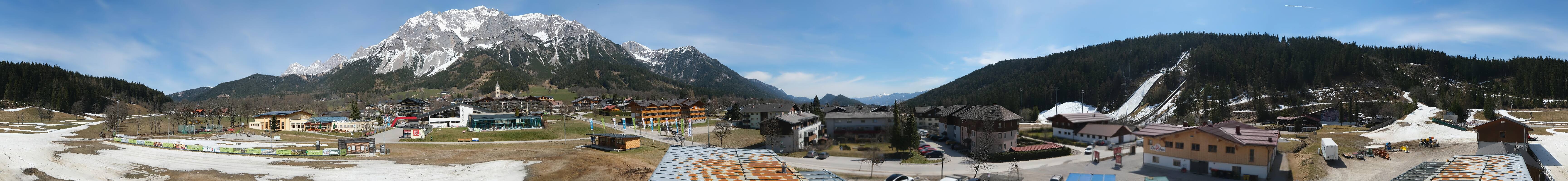 Archived image Webcam Panoramic view Ramsau ski stadium