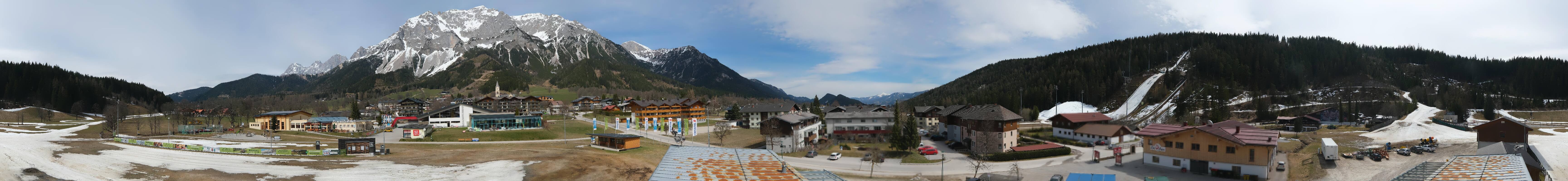 Archived image Webcam Panoramic view Ramsau ski stadium