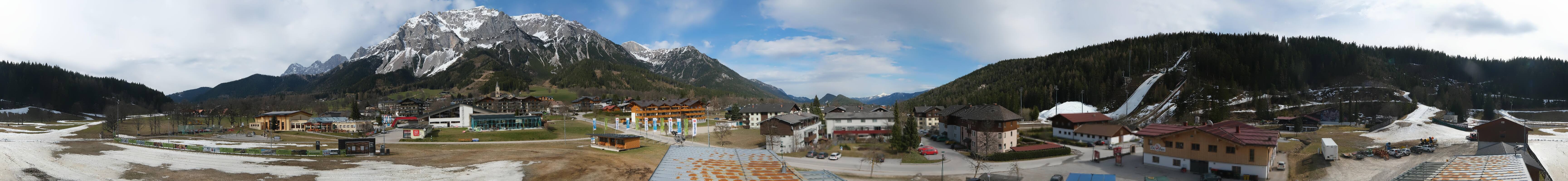 Archived image Webcam Panoramic view Ramsau ski stadium