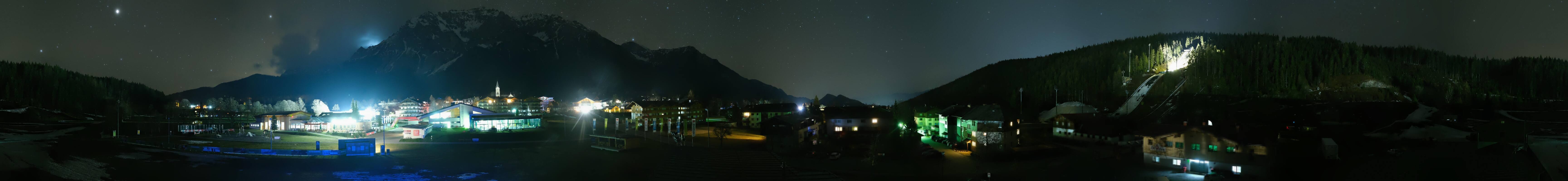 Archived image Webcam Panoramic view Ramsau ski stadium