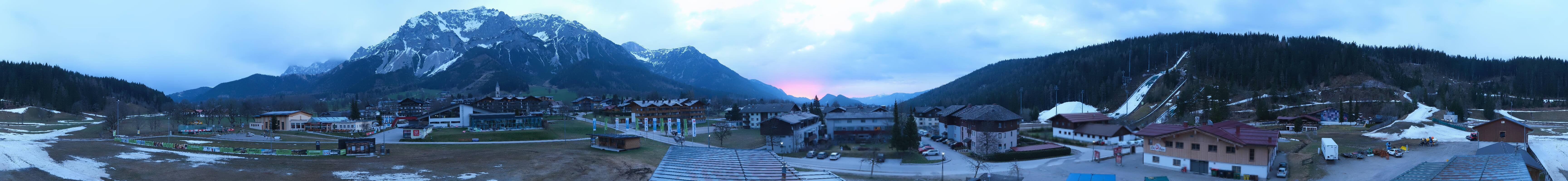 Archived image Webcam Panoramic view Ramsau ski stadium