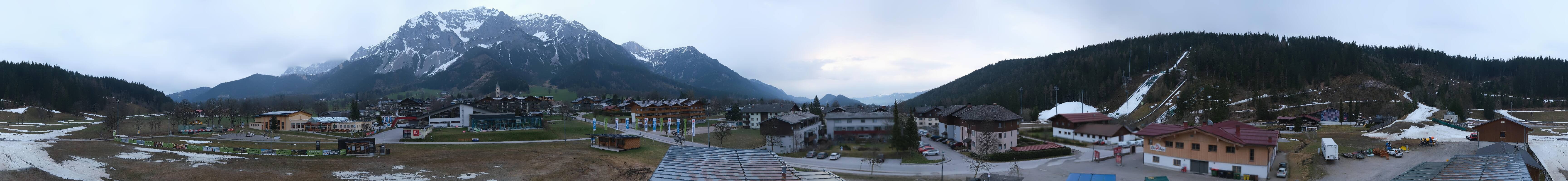 Archived image Webcam Panoramic view Ramsau ski stadium