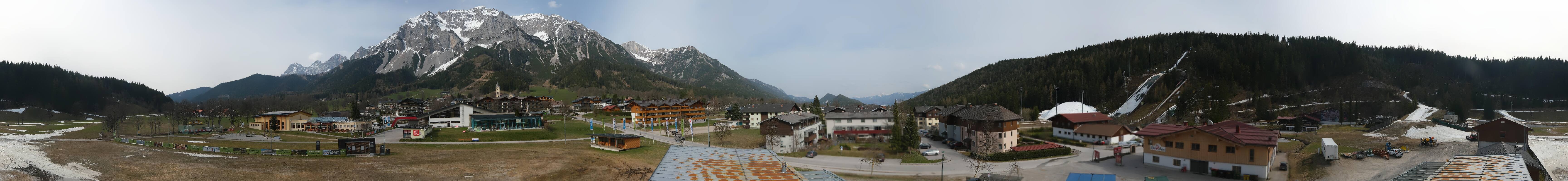 Archived image Webcam Panoramic view Ramsau ski stadium