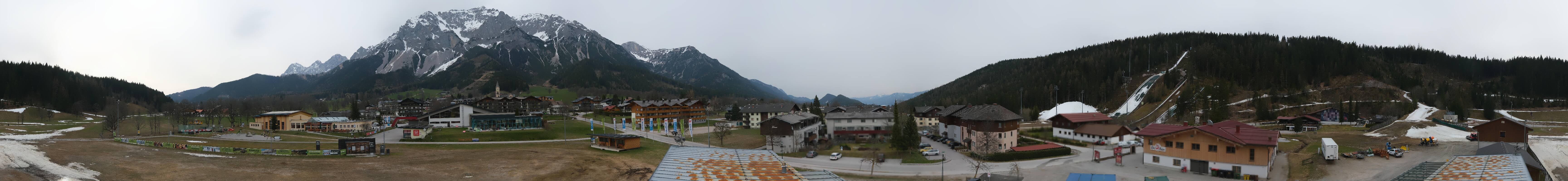 Archived image Webcam Panoramic view Ramsau ski stadium