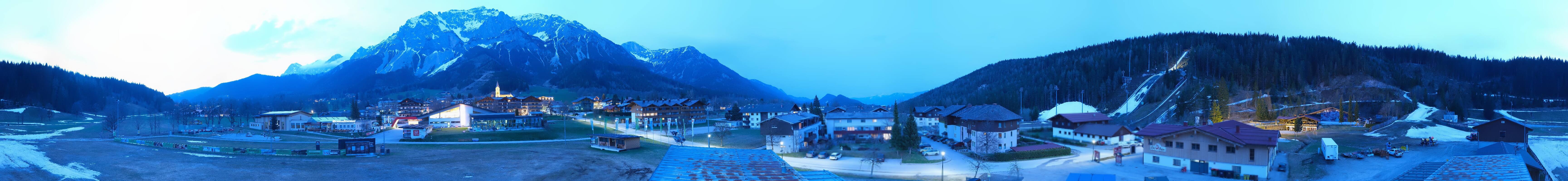 Archived image Webcam Panoramic view Ramsau ski stadium